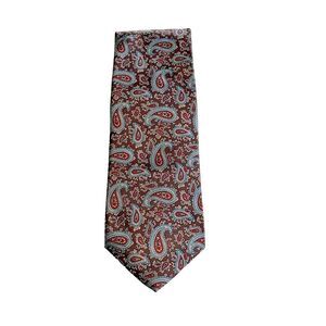 Etienne Aigner Men's Paisley Tie 3" x 58" Classic Blue Brown Red